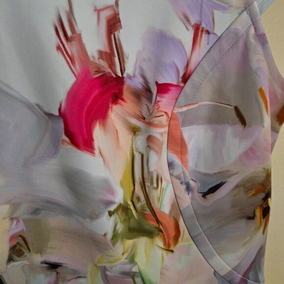 Ted Baker Rivana Hanging Gardens Mint Floral Designer Fit N Flare Dress Size 6 - Picture 8 of 11